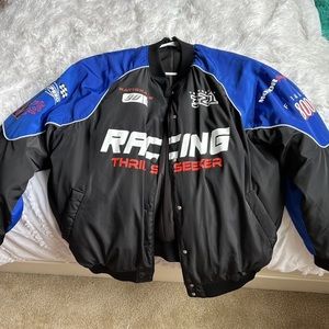 Oversized, puffer, racing jacket